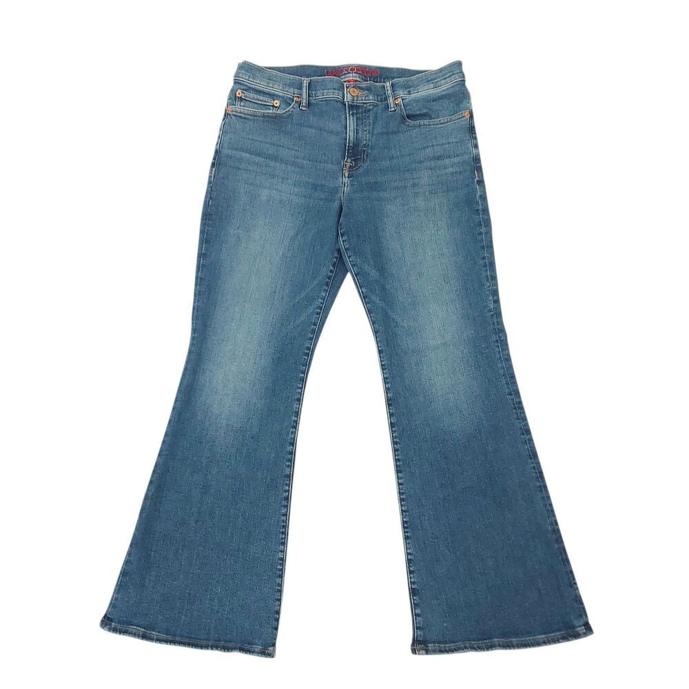 Lucky Brand Sweet Mid Rise Flare Jeans Womens 14 Blue Cotton Blend Retro Denim